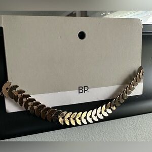BP Gold Tone Choker Necklace NWT